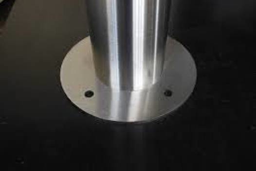 Poteaux en acier inoxydable avec plaque de base